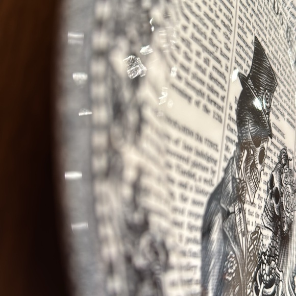 DINNER PLATES set of 4 Halloween till death do us part - Picture 4 of 7